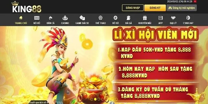 King88 sân chơi hoành tráng với dịch vụ đẳng cấp 5 sao