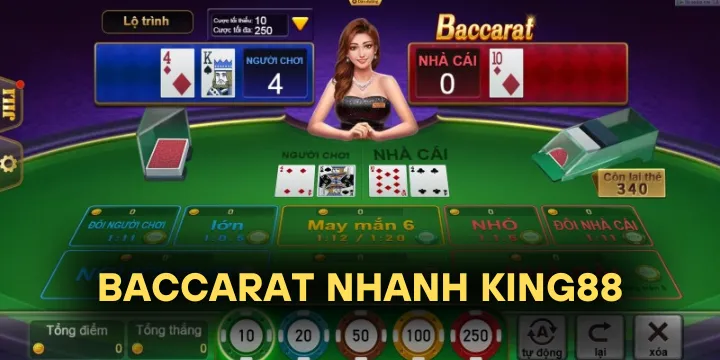 Baccarat nhanh King88 - Trải nghiệm kịch tính, tốc độ và chiến thuật đỉnh cao