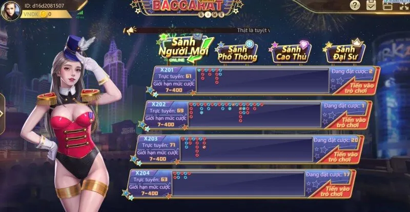 Các loại cược trong Baccarat nhanh King88