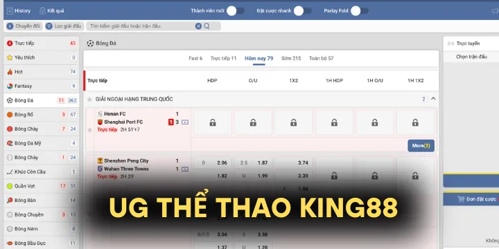UG thể thao King88 - Địa điểm dành cho người đam mê Sports